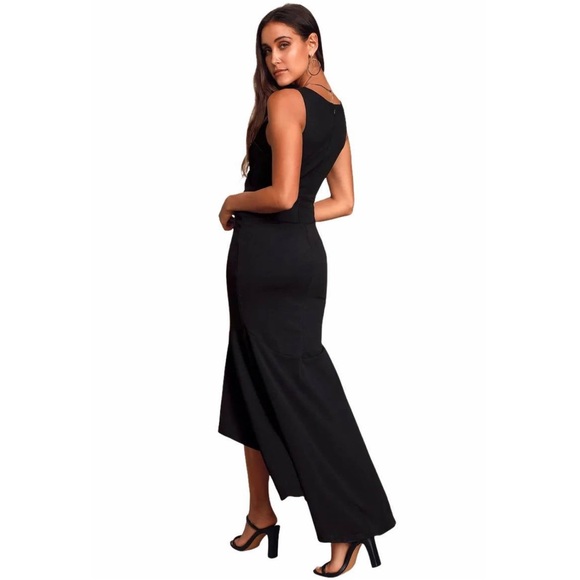 LULUS. Gorgeous black Noreen, Lulu’s gown. Sexy yet not too, revealing. - Picture 8 of 8